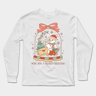 Wish You A Merry Christmas Long Sleeve T-Shirt